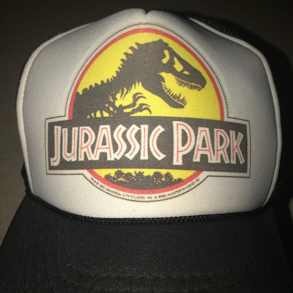 Vintage Jurassic Park Movie trucker hat